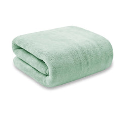 Maxoshine Microfiber Bath Towels Large Size-Super Soft Coral Fleece Bathing Towel Hook Quick Dry Super Absorbent-Bath Towel (Pista Green)