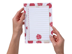 A5 Notes/To Do List Notepad, Beautiful Checklist Pad, Tear-Off Sheets (Pomegranate) Pack Of 1