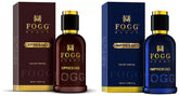 Fogg Scent Xpressio & Impressio Eau De Parfum 100ml Each 3.4 Fl.oz. | Long Lasting Fragrance For Men