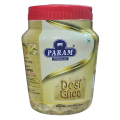 100% Pure Desi Ghee By Param Premium | Naturally Desi Ghee With Rich Aroma For Perfect For Dishes | (1 Litre) 33.8 Ounce | Jar Pack