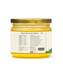 Premium Gir Cow A2 Ghee By Kudej | High In Vitamins A, D & Healthy Bilona Method Desi Ghee Good For Boost Energy | (250ml) 8.4 Ounce | Jar Pack