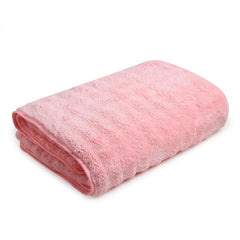 Enrich Homes Microfiber Bath Towels 450 Gsm | Large Size Super Soft Towel For Women & Men (Light Pink)- 1 Pcs