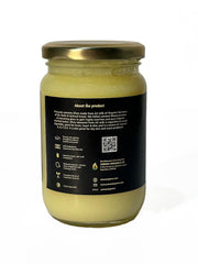 Premium A2 Pure Desi Cow Bilona Ghee By V - Truss Organics | Traditional Vedic Bilona Method Healthy Desi Cow Ghee Perfect For Bones Health | (250ml) 8.4 Ounce | Jar Pack