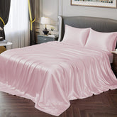 1 Double Bedsheet For Queen Size With 2 Pillow Covers - 90 X 100 Inches, Baby Pink | Perfect For Romantic Night, Excellent Gift For All Celebrations Bedsheet