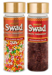 Panjon Swad Coloured Saunf & Banarasi Paan Mukhwas 280gm, (140gm *2 Bottles)