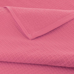 Casa Copenhagen Egyptian Cotton Waffle Large Bath Towel 500 Gsm (Pink)