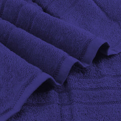 Sassoon Melrose 100% Cotton Hand Towel 400 Gsm | Highly Absorbent, Soft Material Perfect For Daily Use (Midnight Blue) -2 Piece