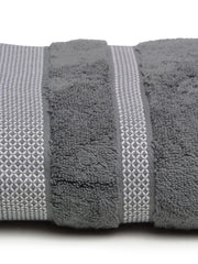 Spaces Hygro Cotton Bath Towel 600 Gsm | Blooms Softer When Washed Ultra Absorbency Dries You Quicker (Grey)