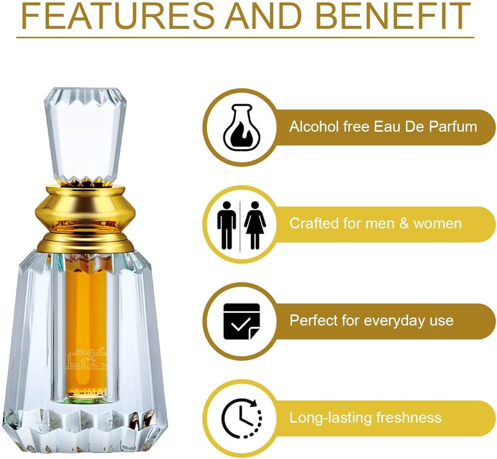 Ajmal Classic Oud 10ml 0.3 Fl.oz. & Oudh Mukhallat Cp 6ml 0.2 Fl.oz. For Men & Women Floral Attar | Combo Of 2 Ajmal Classic Oud 10ml 0.3 Fl.oz. & Oudh Mukhallat Cp 6ml 0.2 Fl.oz. For Men & Women Floral Attar | Combo Of 2