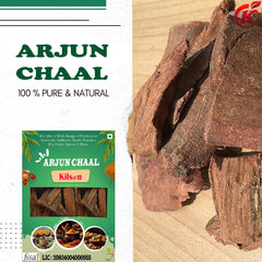 Kilson Ayurvedic Arjuna Chaal Raw Natural Heart Health Supplement Pure Arjuna Bark, Maintain Healthy Blood Pressure And Cholesterol Levels | 800gm 1.7lbs