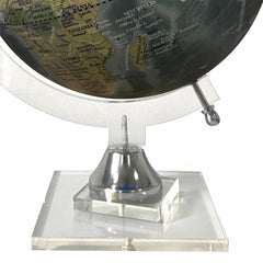 Educational World Globe On Sturdy Acrylic Stand - Rotating For Kids, Students, UPSC, Desk, Home Decor, Study Table (Physical Light Sea Green) 8 Inches, Medium, Pack Of 1