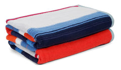 Ambra Linens Highly Absorbent Bath Towels 1 Kg | 100% Cotton, Soft & Plush All Seasons Use, Extra Large Size (Symmetrical)- Pack Of 2