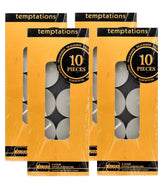 100% PURE WHITE WAX TEALIGHT CANDLES PACK OF 40 PERFECT FOR PARTY CANDLE