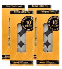 100% PURE WHITE WAX TEALIGHT CANDLES PACK OF 40 PERFECT FOR PARTY CANDLE