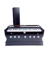Musical Instrument Harmonium With Cover & Carry Bag For Beginners & Professionals - 7 Stopper, Double Bellow, 39 Keys, Two Reed (Bass-Male), 3 1/4 Octave