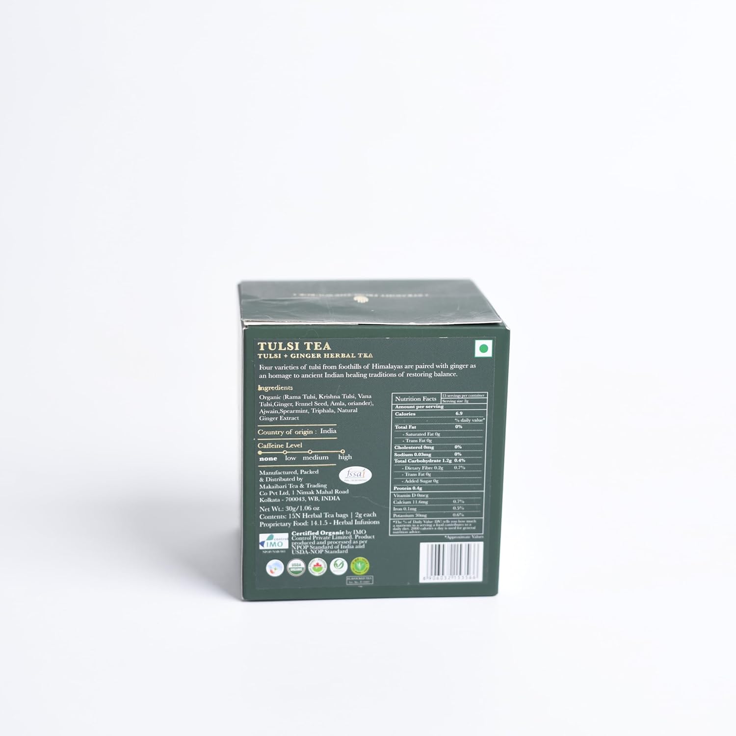 Luxmi Estates Tulsi + Ginger Herbal Tea - 30gm, 1.05 Ounce, 15 Tea Bags Each | USDA Certified Organic Tea - Caffeine Free Herbal Tea | Immune Support, Relief & Uplift Mood Luxmi Estates Tulsi + Ginger Herbal Tea - 30gm, 1.05 Ounce, 15 Tea Bags Each | USDA Certified Organic Tea - Caffeine Free Herbal Tea | Immune Support, Relief & Uplift Mood
