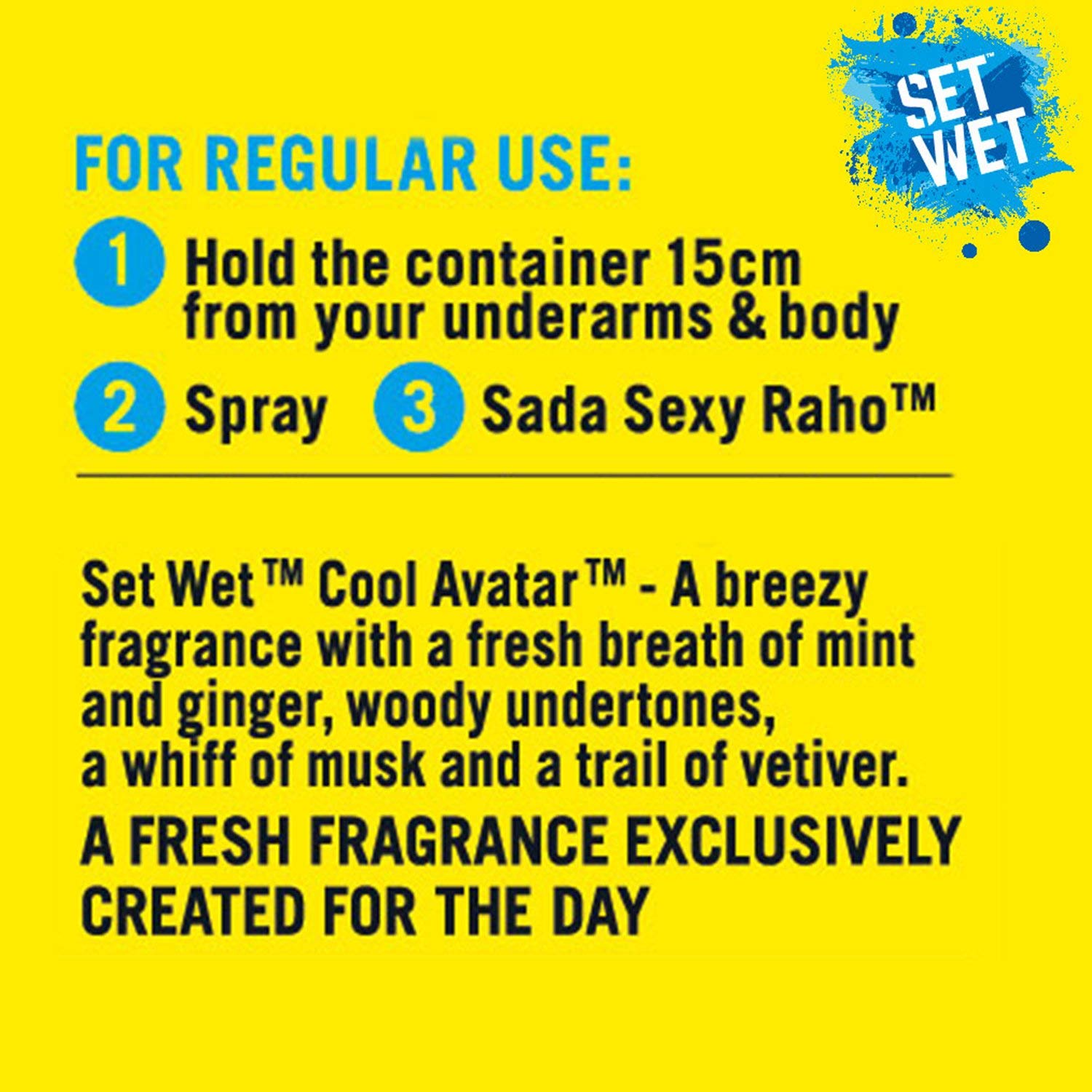 Set Wet Combo Of 3 Deodorant Spray Perfume Cool + Charm + Chill Avatar 150ml Each 5 Fl.oz. | For Men Set Wet Combo Of 3 Deodorant Spray Perfume Cool + Charm + Chill Avatar 150ml Each 5 Fl.oz. | For Men