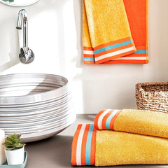 Ddecor Cotton Hand Towel 400gsm (Gold)- Pack Of 2