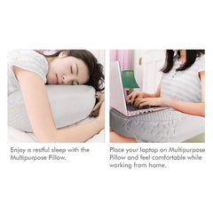 Cervical Pillow, For Neck & Shoulder Pain Relief - Standard Size | Cool Gel Memory Foam Pillow For Sleeping | Orthopedic Pillow For Spondylitis, Neck Support Medical Pillow - Set Of 2