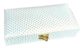 Decorative & Attractive Box Cash Box, Shagun Box, Jewellery Box, Money Box Envelop Wedding, Gift Box, Bangel Box With Golden Dotted Embroidery Design, Colour - Off White, Pack Of 1