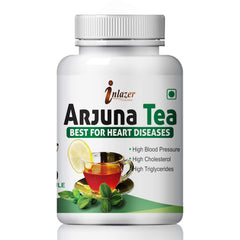 Inlazer Arjuna Tea Herbal Suppliment For Arjuna Tea Herbal Suppliment For Maintain Cholesterol Level 100% Ayurvedic | 60 Capsules 100gm 2lbs
