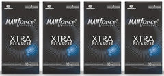 Manforce Xtra Pleasure Xtra Dotted Climax Delay Condoms, Unflavoured, 10 Pcs (Pack Of 4)