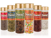 Panjon Swad White Sweet Saunf, Coloured Saunf, Calcutta Paan, Banarasi Paan, Roasted Saunf, Roasted Alsi Mouth Freshener 670gm, (110gm *6)