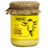 100% Pure Organic A2 Cow Ghee By Sanatan Organic | Rich Source Of Vitamin A & Protein Fiber Healthy Pure Desi Cow Ghee Helps Strengthen Muscles | (1 Litr) 33.8 Ounce | Jar Pack