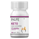 Inlife Keto Slimming Capsules, Extracts - Garcinia Cambogia, Green Coffee Bean, Green Tea, Spirulina Moringa Weight Management Supplement | 90 Vegetarian Capsules 100gm 0.2lbs