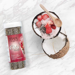 Jiwa Healthy By Nature Organic Chia Seeds Raw & Unroasted Seeds For Eating Superfood Rich In Omega 3, Antioxidants & Fiber Certified Organic & Gluten Free| 250gm 0.5lbs