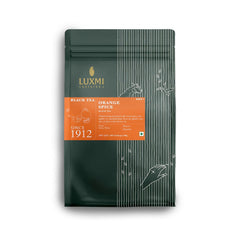 Luxmi Estates Orange Spice Black Tea - 100gm, 3.5 Ounce, 50 Tea Bags | USDA Certified Organic Tea - Medium Caffeine Black Tea | Rich In Antioxidants, Additives Free