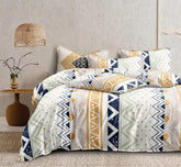 King Size Double Bedsheet With Two Pillow Covers - 108 X 108 Inches, Multicolor | Smooth To Touch, Breathable & Long Lasting - Ideal For Everyday Comfort