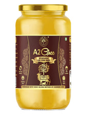 100% Natural A2 Ayurvedic Gir Cow Desi Ghee By Puro Miles | Natural & Healthy Gir Cow Cultured Desi Ghee Perfect For Cooking | (1 Litr) 33.8 Ounce | Jar Pack