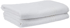 Kuber Industries 400 Gsm Cotton Bath Towel 2 Piece - White