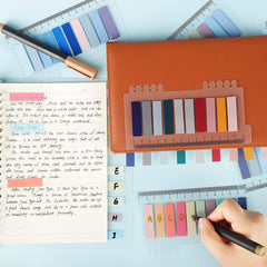 Sticky Tabs Transparent Sticky Notes, Book Reading Notes Sorting Files, Self-Stick Notes - 2 Pcs