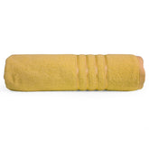 Cross Wave Exim Cotton Bath Towel 450 Gsm | Ultra Soft & Absorbent Towel (Yellow)