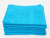 Bombay Dyeing Tulip 100% Soft Cotton Hand Towels 1200 Gsm (Aqua Blue) - Set Of 6