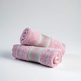 Spread Spain Water & Soil Face Towel 300 Gsm | Luxurious Blend Of Cotton & Bamboo Fiber Face Towel Ultra-Absorbent, Quick-Drying & Skin-Friendly (Pink) - Pack Of 2