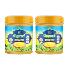 Natural Premium Desi Ghee By Gyanvi | Highly & Nutritious Pure Desi Ghee For Used For Heart Health | 400ml (200ml * 2) 13.5 Ounce | Plastic Bottle
