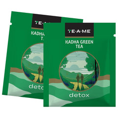 TE-A-ME Detox Kadha Green Tea - 100 Tea Bags | Reduces Weight Loss & Boosts Immunity - Contains Caffeine, Preservative Free