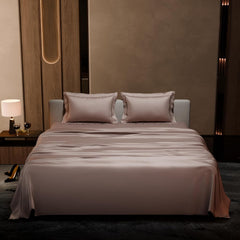 Satin Bedsheet King Size Bed With 2 Pillow Covers | 90 X 108 Inches, Champagne | Premium Bedding Set, Gifts For Couples, Wedding, Anniversary