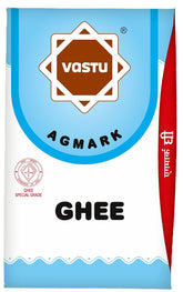 100% Pure Agmark Ghee By Vastu | Rich In Vitamins A, D, E & K Healthy Desi Ghee Good For Diet | (500ml) 16.9 Ounce | Box Pack