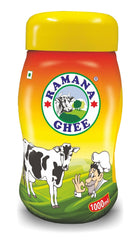 Organic Indian Cow Ghee By Ramana Ghee | Highly Nutritious Pure Traditional Ghee Perfect For Sweets | (1 Litr) 33.8 Ounce | Jar Pack