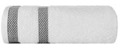 Casa Copenhagen Egyptian Cotton Solitiare 1 Pcs Large Bath Towel 500 Gsm (White)