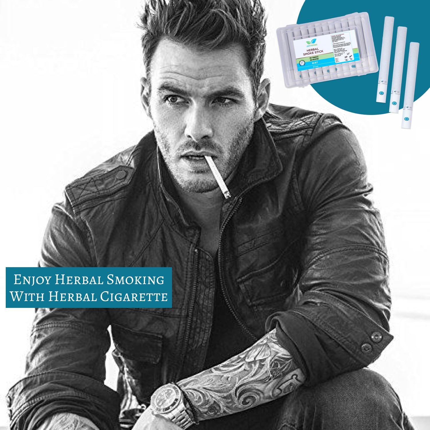 Herbals Mint Flavour Cigarette Herbal Smoke Sticks - 2 Packet 50 Sticks - Tobacco And Nicotine Free Herbals Mint Flavour Cigarette Herbal Smoke Sticks - 2 Packet 50 Sticks - Tobacco And Nicotine Free