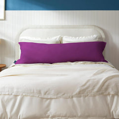 Soft Microfiber Hug Pillow For Sleeping, Full Body Pillow, Purple - 18 X 54 Inch | Long Pillow For Bed, Pregnancy Pillow For Sleeping, Large Pillow, Neck Support, Multipurpose Use