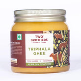 100% Pure A2 Gir Cow Triphala Ghee By Two Brothers Organic Farms | Rich In Nutrients Healthy & Protein Fiber Desi Ghee Perfect For Hair Fall | (250ml) 8.4 Ounce | Jar Pack