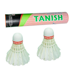 Tanshiq Stores Badminton Shuttlecock Feathers | Superfine Cork Gold Series , Sturdy Structure tournaments | White , Pack Of 6