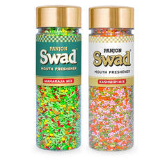 Panjon Swad Maharaja Mix & Kashmiri Mix 450gm, 2 Bottles | After-Meal Snack