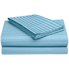 Wrinkle Resistant King Size Bedsheet With 2 Pillow Cover - 108 X 108 Inches, Sky Blue | Smooth, Breathable, Comfortable Double Bedsheet